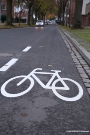 Ein Fahrradpiktogramm auf der Seestraße