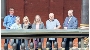 Gruppenfoto während des Treffens v.r.n.l. Heino Tanschus, Senator und  1. Stellvertreter des Oberbürgermeisters der Hansestadt Stralsund, die  Integrationsbeauftragten für Menschen mit Behinderungen des Landkreises Vorpommern-Rügen Peter Brelle und Gundela Knäbe, Heike Rademacher, Behindertenbeauftragte beim Landkreis Mecklenburgische Seenplatte, Petra Breuer, Beauftragte für die Integration von Menschen mit Behinderungen der Hansestadt Stralsund und  Benny Bernhardt, Behindertenbeauftragter der Hansestadt Greifswald