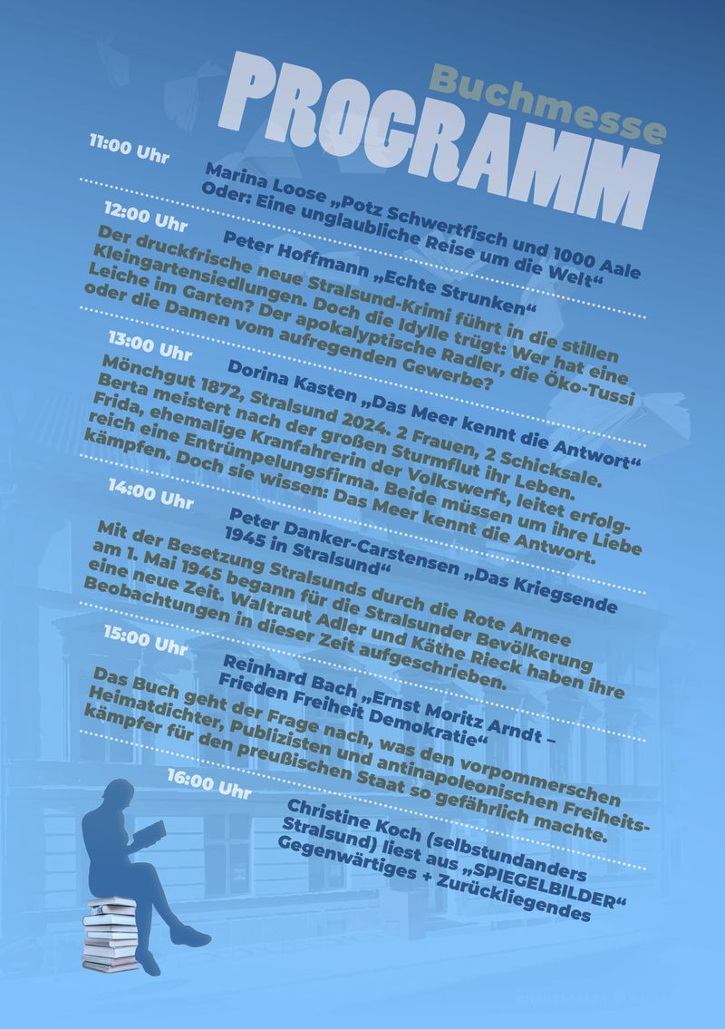 Flyer Buchmesse Stralsund 2025