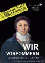 Einer von 17 auf den Plakaten, die ab dem 22. Dezember im Stadtgebiet zu sehen sind: Carl Wilhelm Scheele. Er war der Entdecker der molekularen Zusammensetzung des Sauerstoffs.