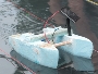 Solarboot auf kleiner Fahrt