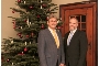 Gesegnete Weihnachten wünschen Peter Paul, Präsident der Bürgerschaft (l.) und Alexander Badrow, Oberbürgermeister der Hansestadt Stralsund